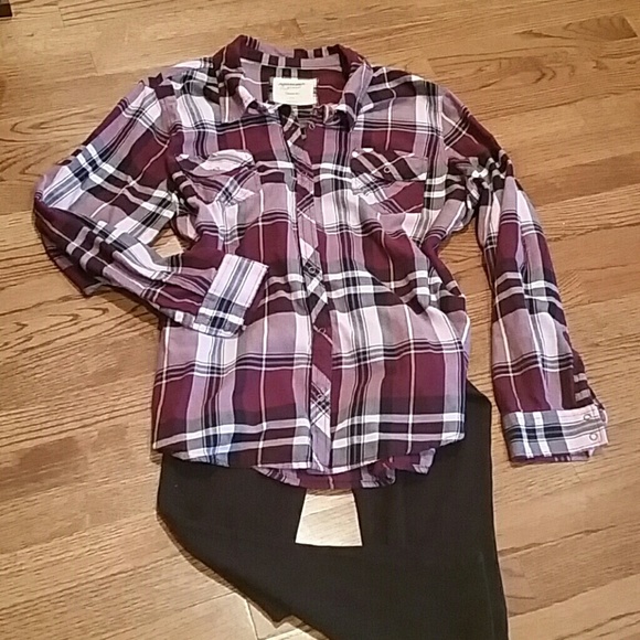Arizona Jean Company Tops - Plus Size Flannel Shirt